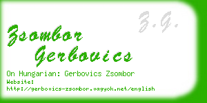 zsombor gerbovics business card